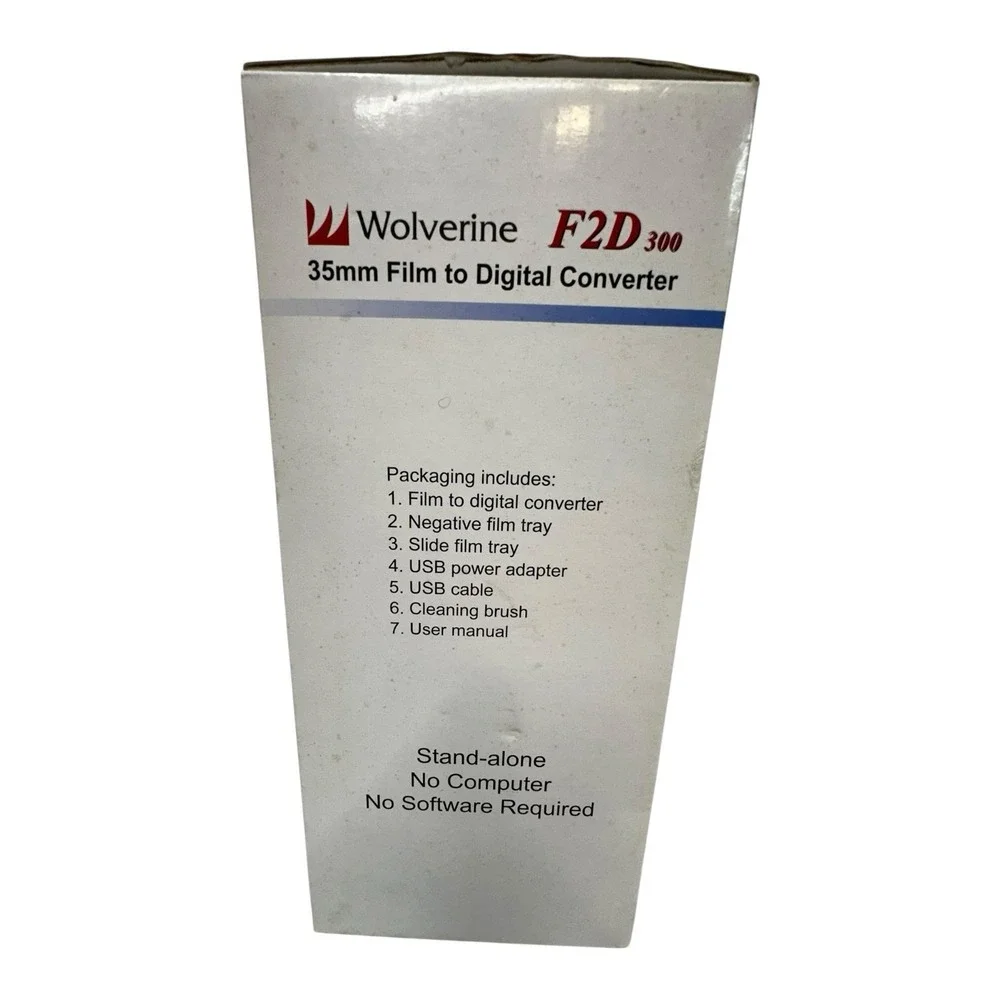 NEW Wolverine F2D 300 35mm Film And Slide Scanner 7.3 MP No Computer Required